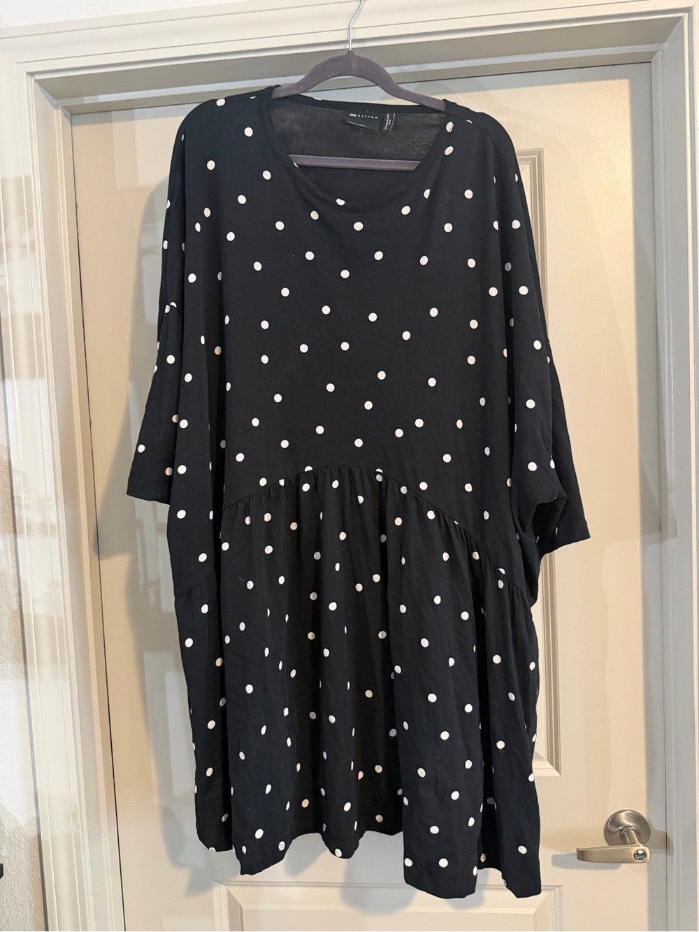ASOS Black Polka Dot Women’s Dress with Relaxed Fit